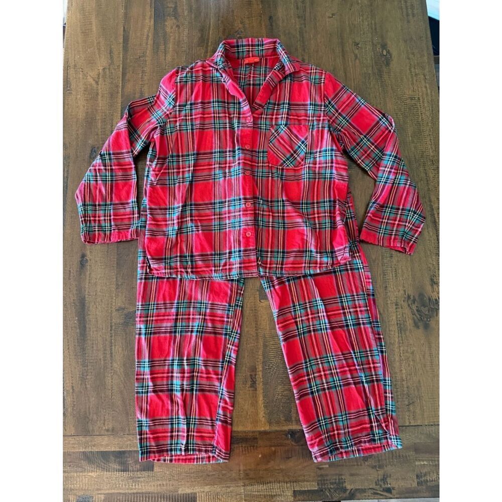 Holiday Lane Red and Green Brinkley Plaid Pajamas